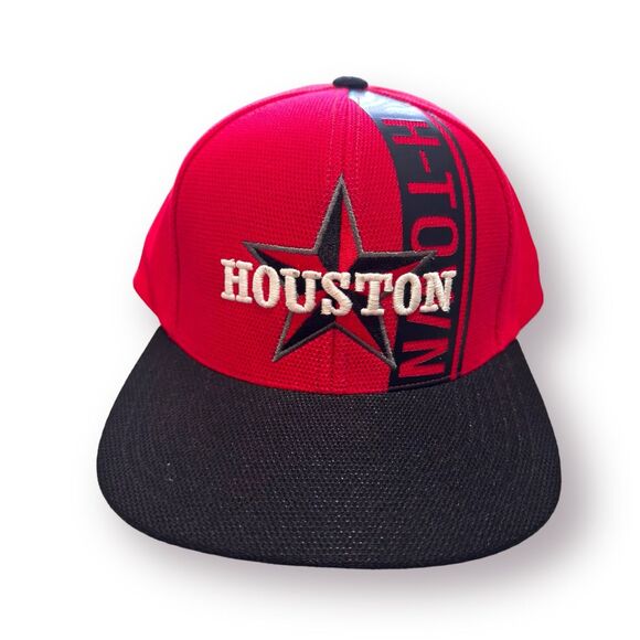 Houston‎ H-Town Red Snapback Hat - Picture 1 of 8